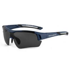 Okulary rowerowe polaryzacyjne do sportów MTB. Niebieskie okulary przeciwsłoneczne damskie ROCKBROS. Za 123.60 zł.