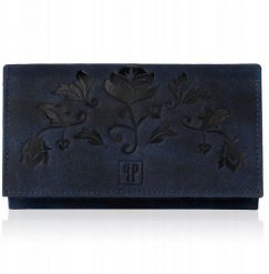 Portfel damski vintage skórzany w kwiaty Paolo Peruzzi T-44-DB. Portfele damskie Paolo Peruzzi. Za 117.51 zł.