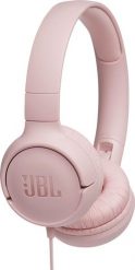 Słuchawki JBL Tune 500 Różowe. Czerwone słuchawki nauszne JBL. Za 93.99 zł.