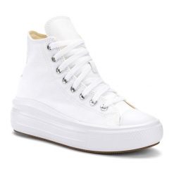 Trampki damskie Converse Chuck Taylor All Star Move Platform Hi. Białe trampki i tenisówki damskie Converse, bez wzorów, bez zapięcia. Za 350.99 zł.