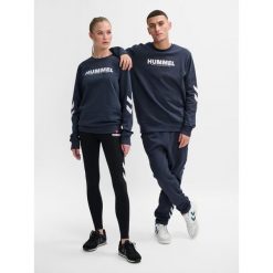 Bluza piłkarska dla dorosłych Hummel hml LEGACY. Niebieskie bluzy męskie Hummel, xs, bez wzorów, sportowe, bez ramiączek, bez kaptura. Za 180.00 zł.