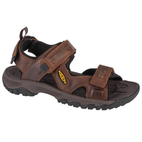 Buty do chodzenia męskie Keen Sandały Męskie Targhee Iii Open Toe Bisonmul. Brązowe buty zimowe męskie Keen, bez wzorów, z materiału, sportowe, bez zapięcia. Za 329.99 zł.