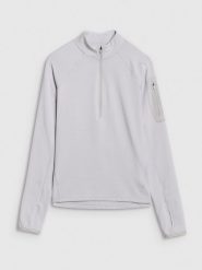 4F Bluza trekkingowa regular szybkoschnąca damska - szara XL. Szare bluzy damskie 4F, l, bez wzorów, z elastanu, klasyczne, bez ramiączek, bez kaptura. W wyprzedaży za 99.99 zł.