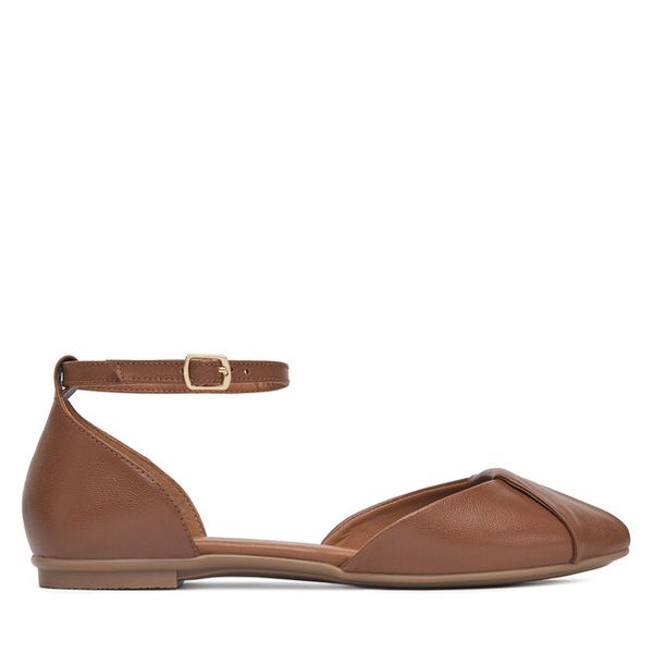 Sandały Lasocki. Brązowe sandały damskie Lasocki, bez wzorów, bez obcasa, na płaskiej podeszwie, bez zapięcia. Za 159.99 zł.