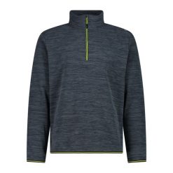 Golf męski techniczny CMP 34G4897. Szare swetry męskie CMP, l, bez wzorów, z materiału, bez kołnierzyka, bez ramiączek. Za 190.00 zł.