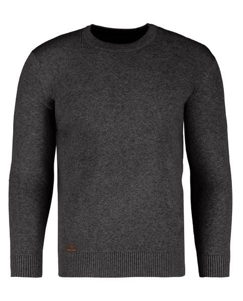 Bawełniany sweter S-RAYAN. Szare swetry męskie Volcano, m, bez wzorów, z bawełny, eleganckie, bez kołnierzyka, bez ramiączek. Za 159.99 zł.