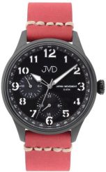 Zegarek JVD Zegarek JVD JC601.2 męski stalowy czarny 42 mm . Czarne zegarki męskie JVD, bez wzorów, ze stali. Za 389.00 zł.