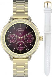 Smartwatch Garett Złota bransoleta (3602-1-221-569928). Żółte zegarki smartwatch GARETT, bez wzorów. Za 499.00 zł.