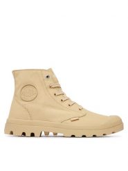 Palladium Trapery 73089-274-M Beżowy. Brązowe buty zimowe męskie Palladium, bez wzorów, z materiału, bez obcasa, bez zapięcia. Za 349.99 zł.