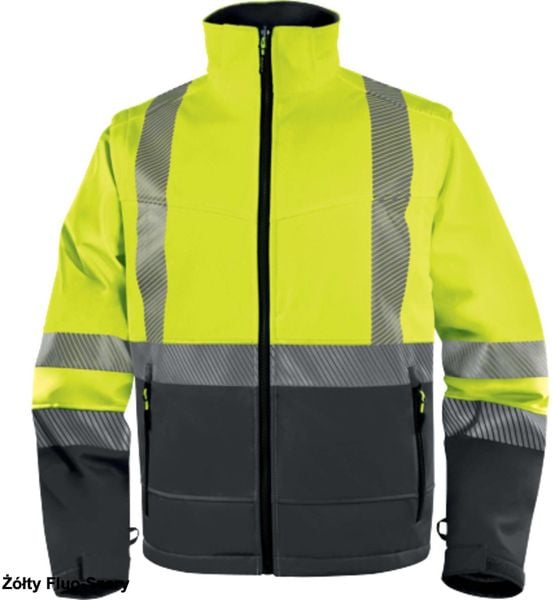 Delta Plus FAST Bluza softshell z poliestru i elastanu, 3 warstwy laminowane - pomarańczowy fluo-szary XL. Brązowe bluzy męskie DELTA PLUS, m, bez wzorów, z elastanu, bez ramiączek, bez kaptura. Za 293.80 zł.