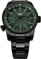 Zegarek Traser Zegarek męski Traser TS-109525 czarny. Czarne zegarki męskie Traser, bez wzorów. Za 3,250.00 zł.