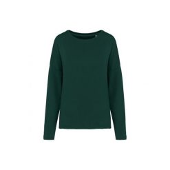 Bluza damska Kariban Loose. Zielone bluzy damskie KARIBAN, m, bez wzorów, z bawełny, bez ramiączek, bez kaptura. Za 147.00 zł.
