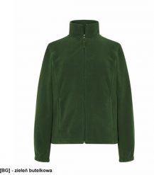 JHK - Bluza polarowa damska, taliowana, z suwakiem i dwoma zapinanymi kieszeniami zieleń butelkowa XL. Zielone bluzy damskie JHK, xl, bez wzorów, z polaru, bez ramiączek, bez kaptura. Za 54.92 zł.