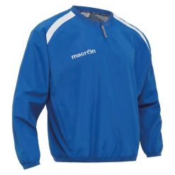 Kurtka przeciwwiatrowa 1/4 zip Macron Cosmos. Niebieskie kurtki sportowe męskie Macron, l, bez wzorów, z materiału, bez kaptura, na fitness i siłownię. Za 288.50 zł.