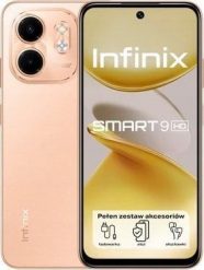 INFINIX SMARTFON TELEFON SMART 9 HD 4/64GB ZŁOTY GTU06. Żółte smartfony Infinix. Za 411.40 zł.