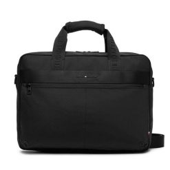 Torba na laptopa Tommy Hilfiger. Czarne torby na laptopa damskie Tommy Hilfiger, bez wzorów. Za 349.99 zł.