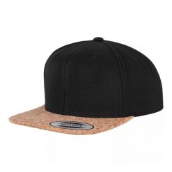 Czapka Z Daszkiem Cork Snapback Cap. Czarne czapki damskie FLEXFIT, bez wzorów. Za 104.99 zł.