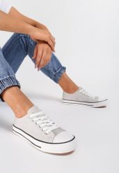 Szare Trampki Lakelet. Szare trampki i tenisówki damskie Renee, bez wzorów, z gumy, przed kostkę, bez zapięcia. Za 54.99 zł.