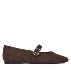 Baleriny Vagabond Shoemakers. Brązowe balerinki damskie Vagabond Shoemakers, bez wzorów, bez obcasa, bez zapięcia. Za 434.99 zł.