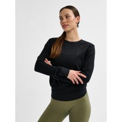 Bluza damska Hummel Active. Czarne bluzy damskie Hummel, bez wzorów, z materiału, eleganckie, bez ramiączek, bez kaptura. Za 227.00 zł.