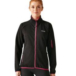 Bluza turystyczna damska Regatta Ravenhill. Czarne bluzy damskie Regatta, l, bez wzorów, z poliesteru, sportowe, bez ramiączek, bez kaptura. Za 220.64 zł.