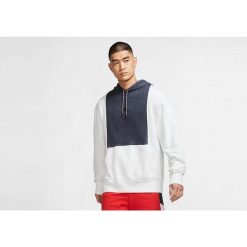 Bluza męska nike air jordan legacy 1 pullover hoodie white. Białe bluzy męskie Nike, m, bez wzorów, z bawełny, sportowe, bez ramiączek, bez kaptura. Za 379.00 zł.