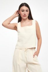 Top damski Terni MARELLA MONOCHROME. Topy damskie Marella, bez wzorów, bez kołnierzyka, bez ramiączek. W wyprzedaży za 495.20 zł.