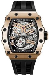 Zegarek męski Tsar Bomba TB8208A-16 czarny. Czarne zegarki męskie NoName, bez wzorów. Za 1,950.00 zł.