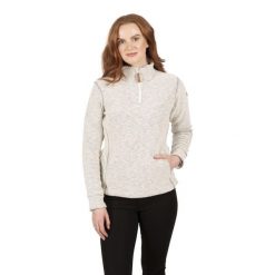 Bluza Damska Ronette. Białe bluzy damskie Trespass, m, z aplikacjami, z bawełny, bez ramiączek, bez kaptura. Za 181.99 zł.