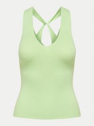 JDY Top Sabrina 15258897 Zielony Slim Fit. Zielone topy damskie JDY, xs, bez wzorów, z wiskozy, bez kołnierzyka, bez ramiączek. Za 59.99 zł.