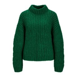 Damski sweter z długim rękawem JJXX maxime. Zielone swetry nierozpinane damskie JJXX, na zimę, bez wzorów, eleganckie, bez kołnierzyka, bez ramiączek. Za 265.00 zł.