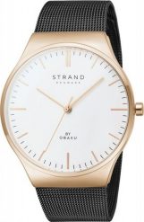 Zegarek Strand Zegarek męski Strand S717GXVWMB czarny. Czarne zegarki męskie Strand, bez wzorów. Za 240.00 zł.
