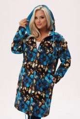 Bluza z kapturem Błękitna Magnolia - kwiatowa nuta elegancji PLUS SIZE XXL OVERSIZE JESIEŃ. Niebieskie bluzy damskie Moda Size Plus Iwanek, na jesień, l, bez wzorów, z bawełny, eleganckie, bez ramiączek, z kapturem. Za 329.90 zł.