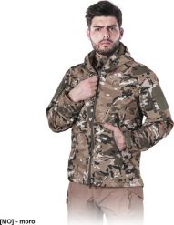 Kurtka męska R.E.I.S. TG-MOSS - Kurtka ochronna Tactical Guard z materiału SOFTSHELL, tkana M. Brązowe kurtki męskie R.E.I.S., m, bez wzorów, z softshellu, bez kaptura. Za 167.30 zł.
