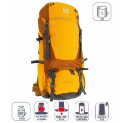 Plecak Elementerre talca 50 l. Żółte plecaki męskie Elementerre, bez wzorów, z meshu. Za 405.00 zł.