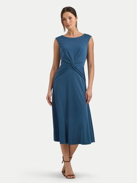 Lauren Ralph Lauren Sukienka codzienna 250872090009 Niebieski Regular Fit. Niebieskie sukienki damskie Lauren Ralph Lauren, na co dzień, bez wzorów, z syntetyku, bez kołnierzyka, bez ramiączek, proste. Za 459.99 zł.