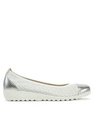 Caprice Baleriny 9-22103-42 Biały. Białe balerinki damskie Caprice, bez wzorów, ze skóry, bez obcasa, bez zapięcia. Za 164.99 zł.