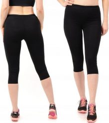 Legginsy damskie 3/4 krótkie Polskie bawełniane Getry Czarne 6XL. Czarne legginsy damskie LAEMI, bez wzorów, z bawełny. Za 39.99 zł.