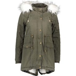 Parka w kolorze oliwkowo-białym. Brązowe parki damskie Winter Selection, bez wzorów, z futra, bez kaptura. W wyprzedaży za 269.95 zł.