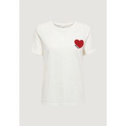 Koszulka crop top Kobieta ONLY Onlvica S/S Fold Up Velvet Top Box Ccjrs. Białe topy damskie ONLY, s, bez wzorów, z bawełny, bez kołnierzyka, bez ramiączek. Za 132.80 zł.