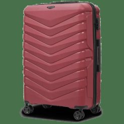 Walizka duża Wings PHOENIX 2.0 polipropylen 28" BURGUNDY. Czerwone walizki damskie Wings, bez wzorów, z materiału, duże. Za 259.90 zł.