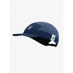 Czapka z daszkiem Compressport 5 Panel Light Cap - indigo/blues. Niebieskie czapki damskie Compressport, bez wzorów, sportowe. Za 161.99 zł.