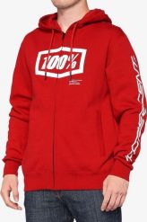 100% Bluza męska 100% SYNDICATE Hooded Zip Sweatshirt Chili Pepper roz. XL (NEW). Czerwone bluzy męskie 100%, m, bez wzorów, bez kaptura. Za 234.47 zł.