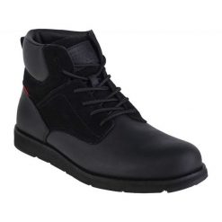 Levis Buty Levi's Jax Plus M 232198-1700-559 czarne. Czarne botki męskie na zimę, bez wzorów, z gumy, bez obcasa, bez zapięcia. Za 662.93 zł.