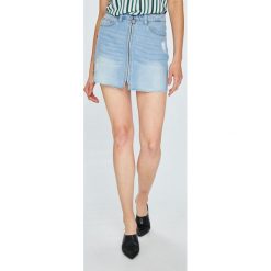 Tally Weijl - Spódnica. Niebieskie spódnice damskie TALLY WEIJL, na co dzień, bez wzorów, z bawełny, casualowe, mini, dopasowane. W wyprzedaży za 59.90 zł.