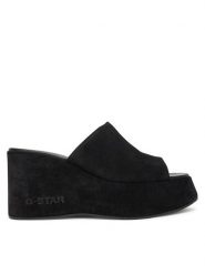 G-Star Raw Klapki FARI-118925 Czarny. Czarne klapki damskie G-Star Raw, bez wzorów, ze skóry, retro, bez obcasa, bez zapięcia. Za 439.99 zł.