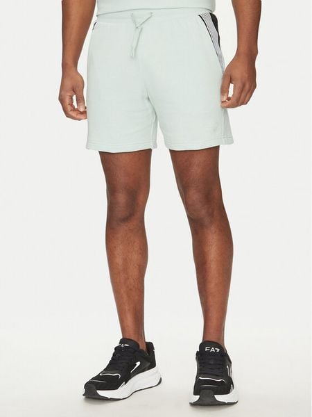 EA7 Emporio Armani Szorty materiałowe 7M000269 AF12451 U9060 Niebieski Regular Fit. Niebieskie szorty męskie EA7 Emporio Armani, bez wzorów, z bawełny. Za 399.99 zł.