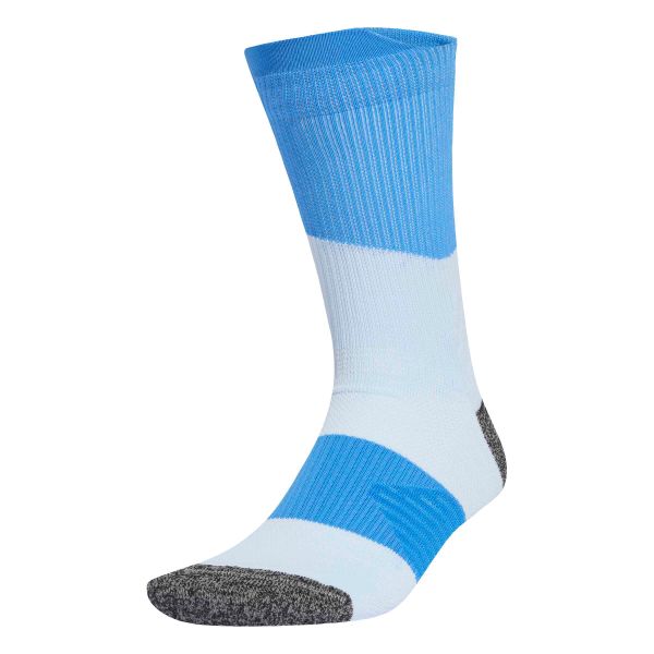 Skarpetki do biegania ADIDAS RunxBoost. Niebieskie skarpetki damskie Adidas, bez wzorów, z materiału. Za 69.99 zł.