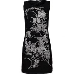Desigual sukienka damska Rotterdam 34 czarny. Czarne sukienki damskie Desigual, bez wzorów, bez kołnierzyka, bez ramiączek. W wyprzedaży za 332.00 zł.