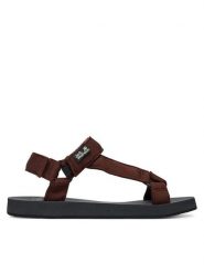 Jack Wolfskin Sandały Taiga A65621 Brązowy ciemny. Brązowe sandały męskie Jack Wolfskin, bez wzorów, z materiału, bez zapięcia. Za 329.99 zł.